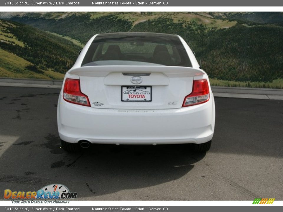 2013 Scion tC Super White / Dark Charcoal Photo #4