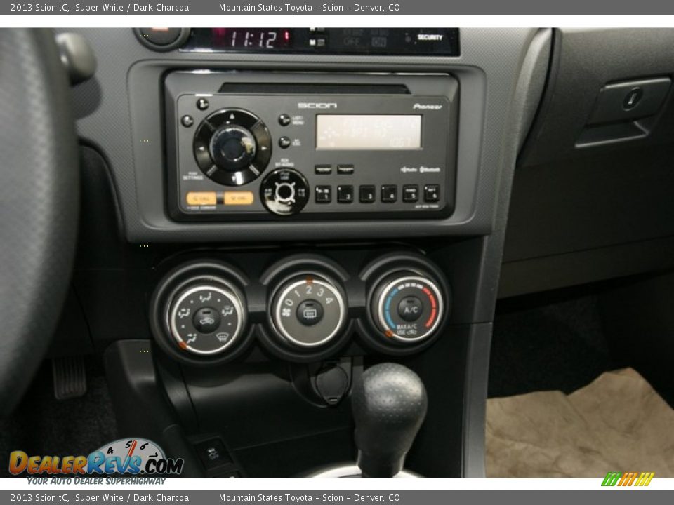 2013 Scion tC Super White / Dark Charcoal Photo #6