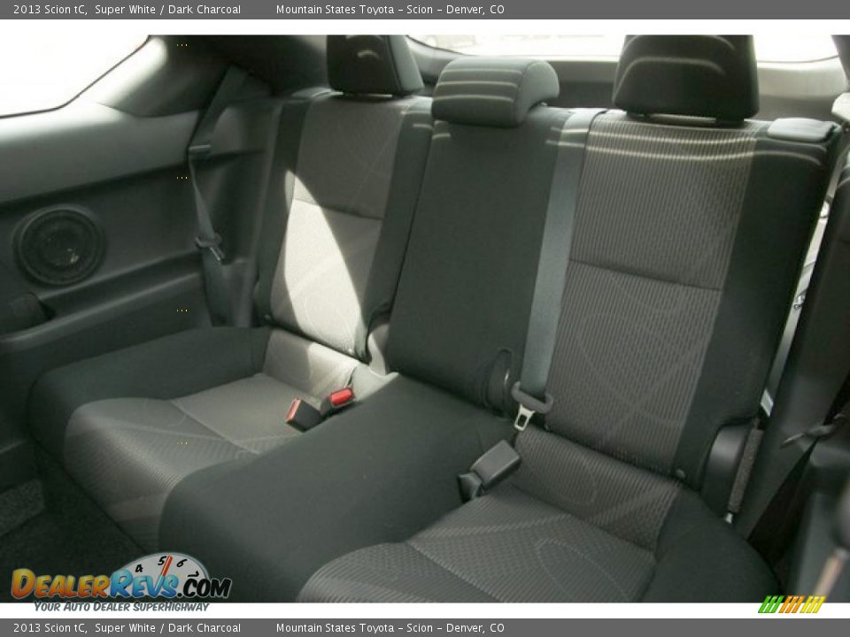 2013 Scion tC Super White / Dark Charcoal Photo #7