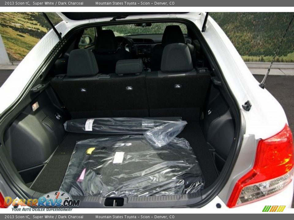 2013 Scion tC Super White / Dark Charcoal Photo #8