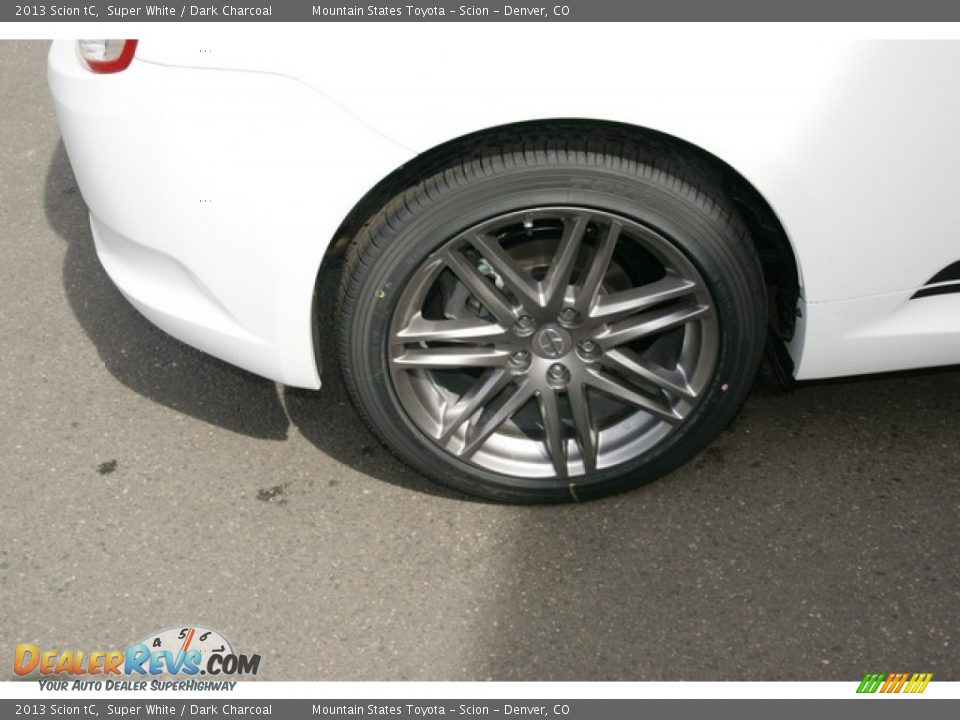 2013 Scion tC Super White / Dark Charcoal Photo #9