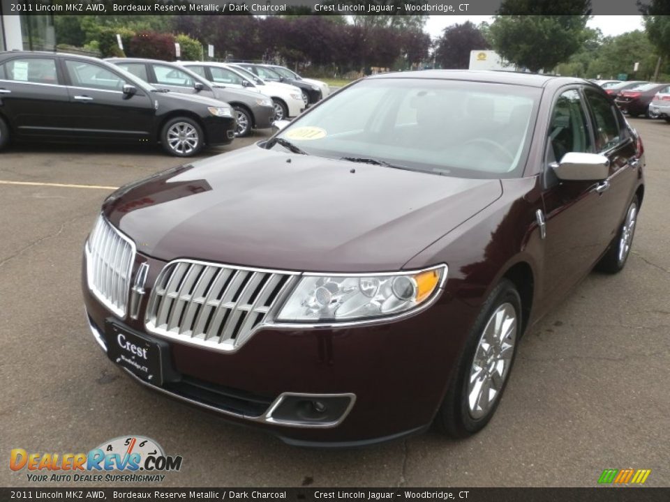 2011 Lincoln MKZ AWD Bordeaux Reserve Metallic / Dark Charcoal Photo #2