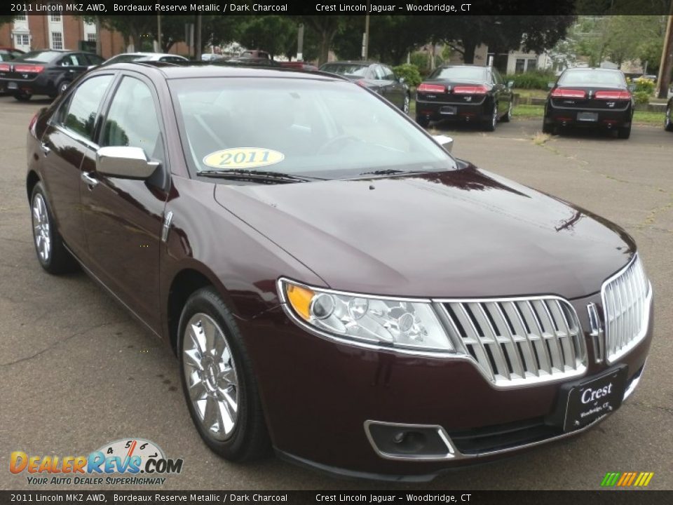2011 Lincoln MKZ AWD Bordeaux Reserve Metallic / Dark Charcoal Photo #4