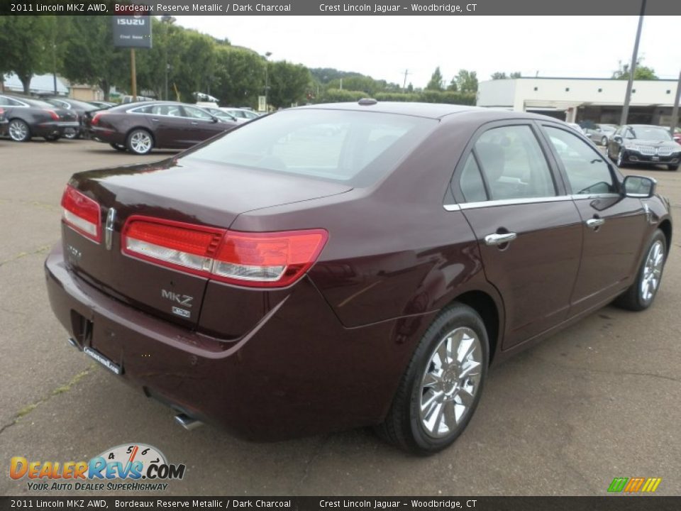 2011 Lincoln MKZ AWD Bordeaux Reserve Metallic / Dark Charcoal Photo #5