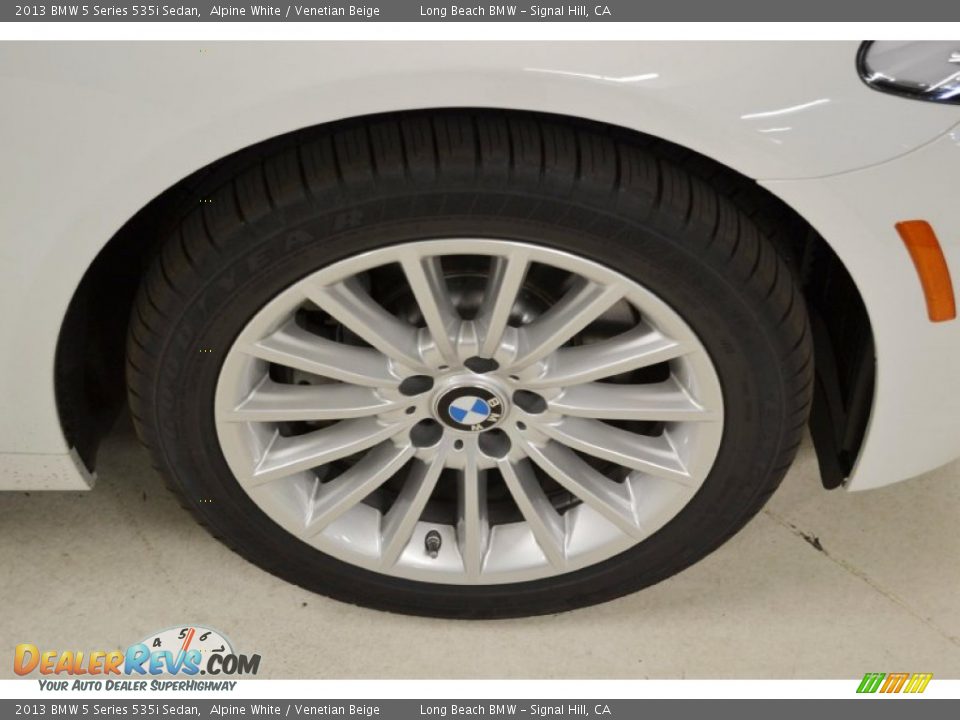 2013 BMW 5 Series 535i Sedan Alpine White / Venetian Beige Photo #3