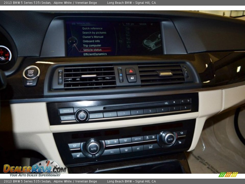 2013 BMW 5 Series 535i Sedan Alpine White / Venetian Beige Photo #8
