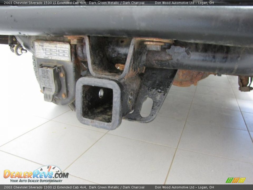 2003 Chevrolet Silverado 1500 LS Extended Cab 4x4 Dark Green Metallic / Dark Charcoal Photo #4