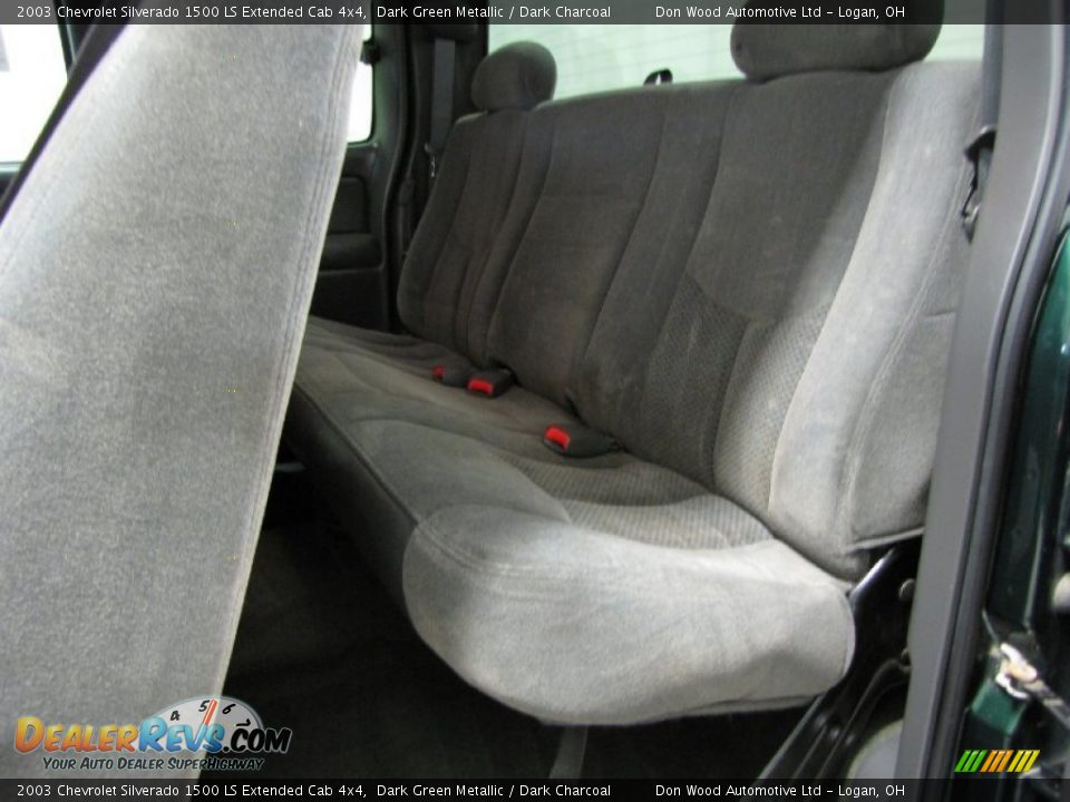 2003 Chevrolet Silverado 1500 LS Extended Cab 4x4 Dark Green Metallic / Dark Charcoal Photo #7