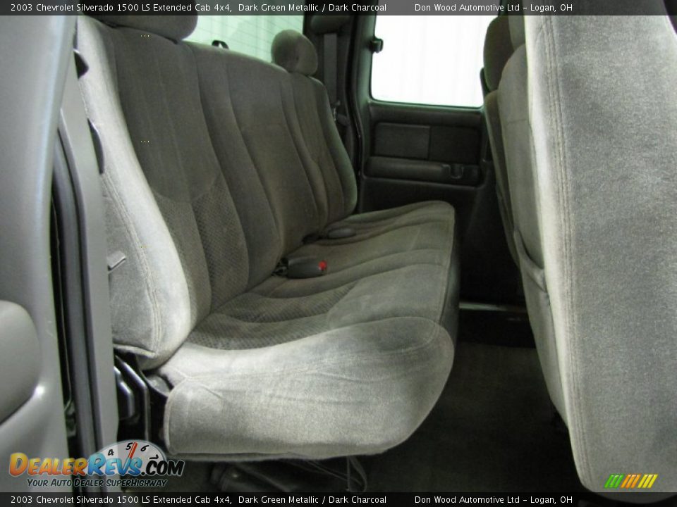 2003 Chevrolet Silverado 1500 LS Extended Cab 4x4 Dark Green Metallic / Dark Charcoal Photo #8