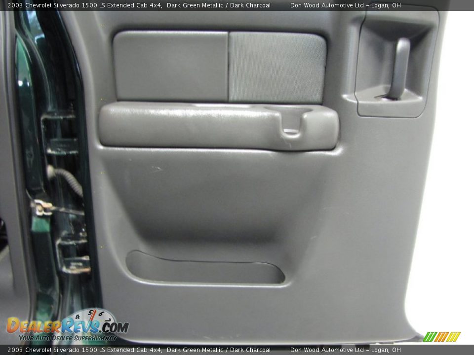 2003 Chevrolet Silverado 1500 LS Extended Cab 4x4 Dark Green Metallic / Dark Charcoal Photo #12