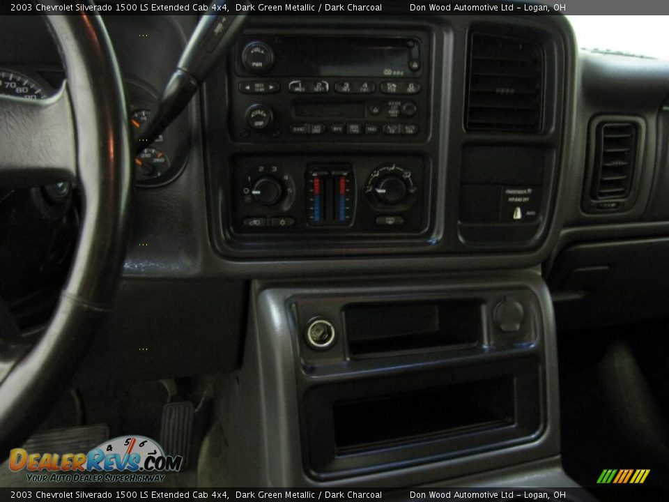 2003 Chevrolet Silverado 1500 LS Extended Cab 4x4 Dark Green Metallic / Dark Charcoal Photo #19