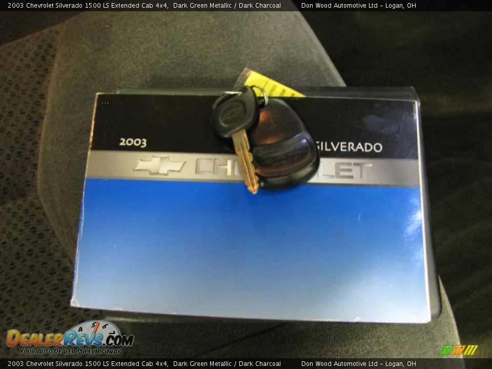 2003 Chevrolet Silverado 1500 LS Extended Cab 4x4 Dark Green Metallic / Dark Charcoal Photo #24
