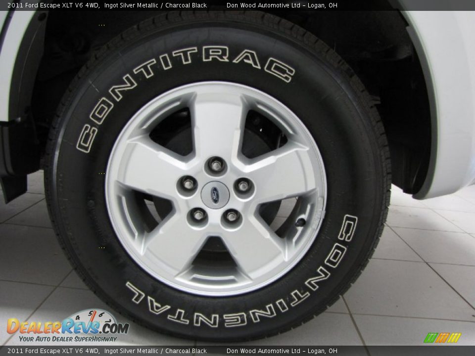 2011 Ford Escape XLT V6 4WD Ingot Silver Metallic / Charcoal Black Photo #24
