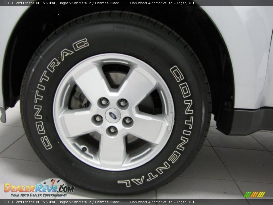 2011 Ford Escape XLT V6 4WD Ingot Silver Metallic / Charcoal Black Photo #25