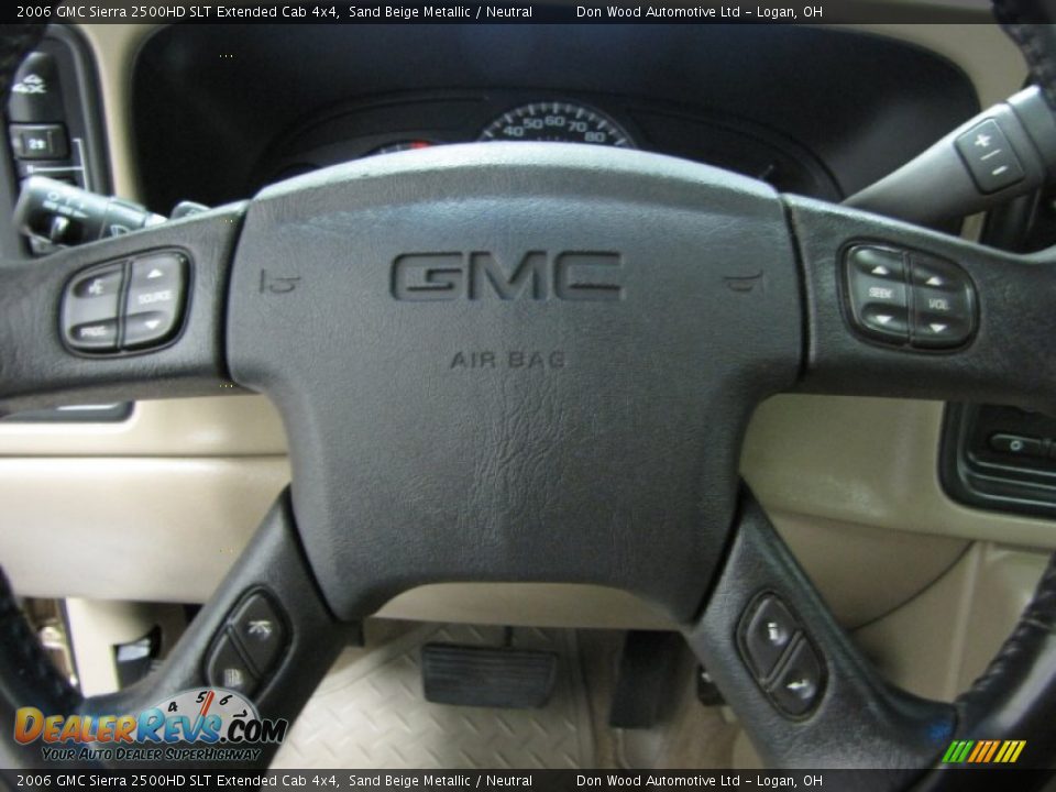 2006 GMC Sierra 2500HD SLT Extended Cab 4x4 Sand Beige Metallic / Neutral Photo #15