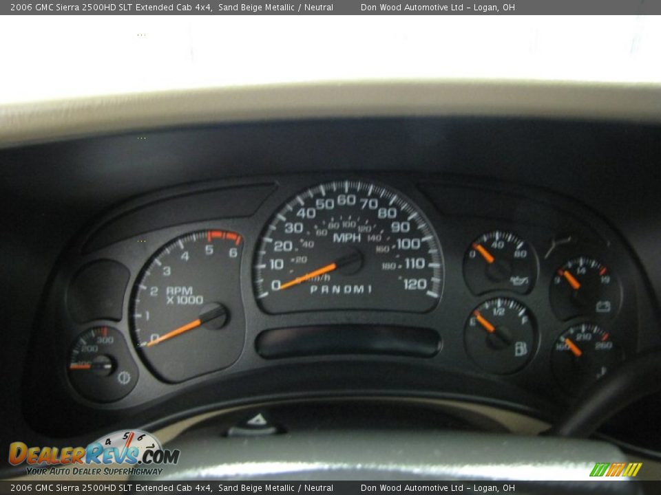 2006 GMC Sierra 2500HD SLT Extended Cab 4x4 Sand Beige Metallic / Neutral Photo #21