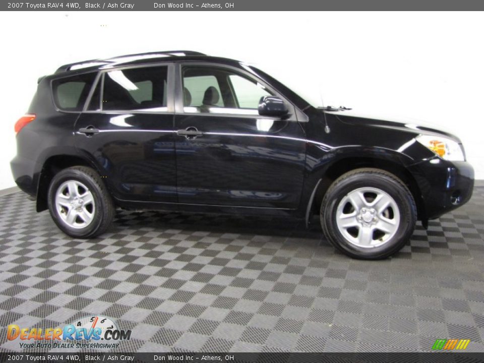 2007 Toyota RAV4 4WD Black / Ash Gray Photo #3