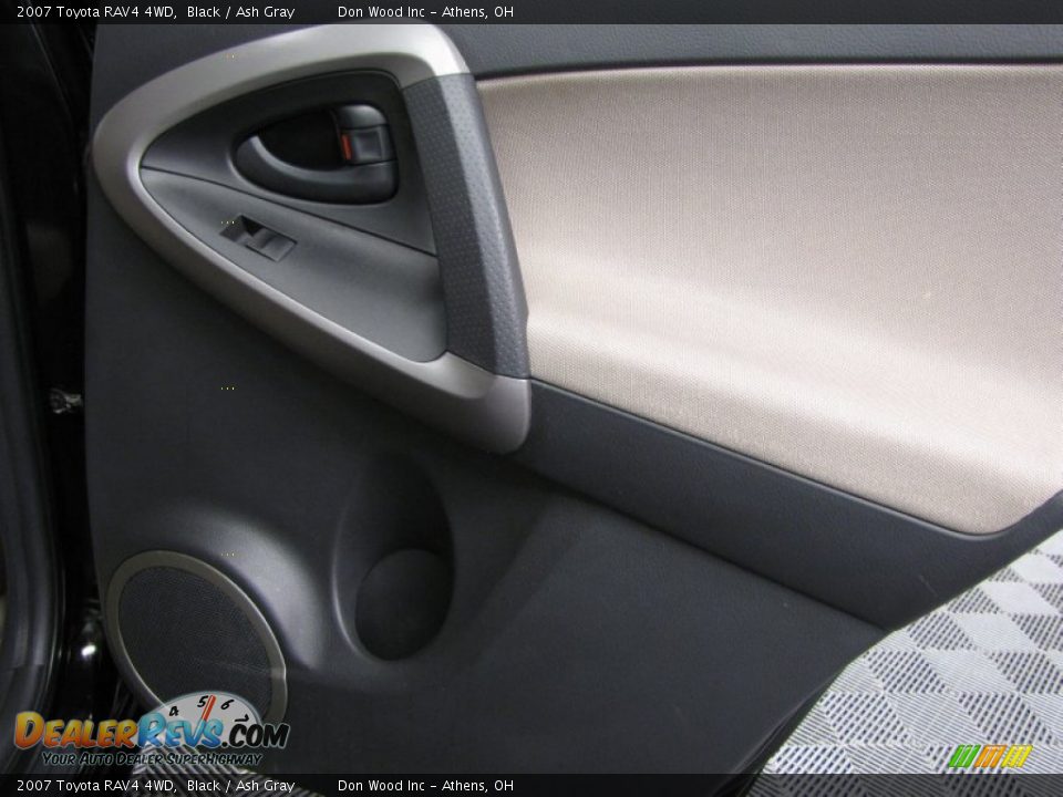 2007 Toyota RAV4 4WD Black / Ash Gray Photo #13