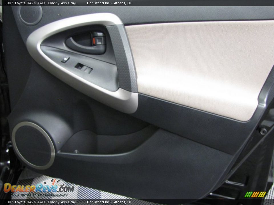 2007 Toyota RAV4 4WD Black / Ash Gray Photo #14