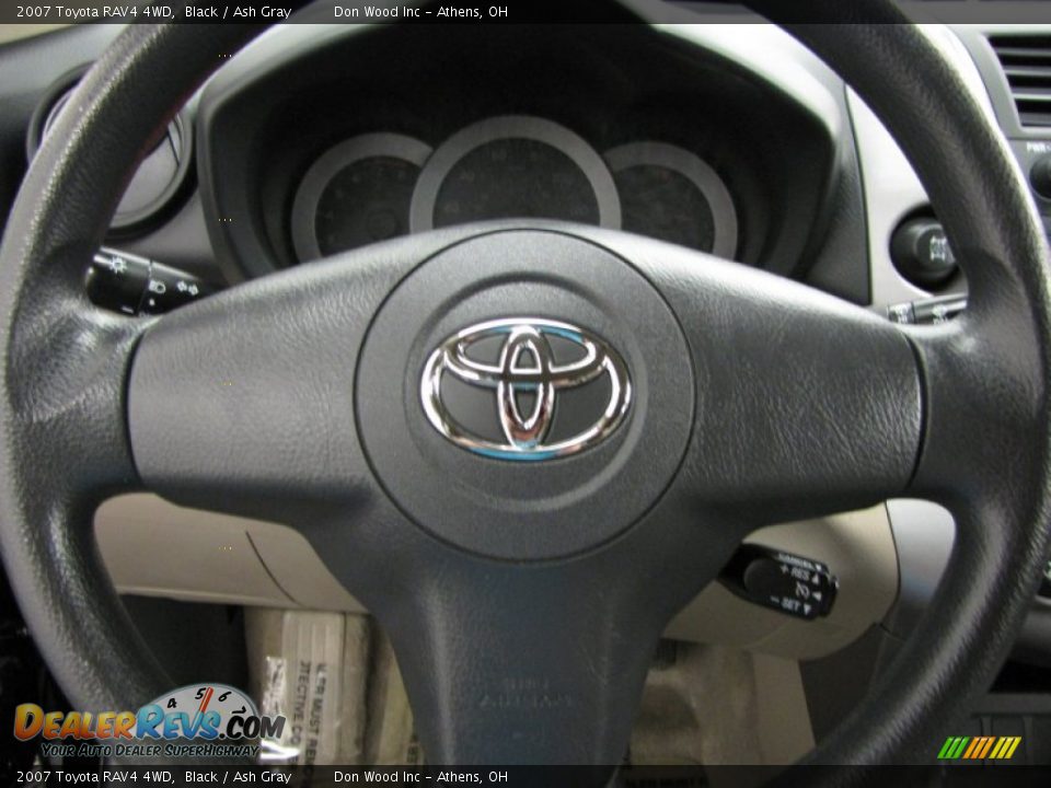 2007 Toyota RAV4 4WD Black / Ash Gray Photo #15