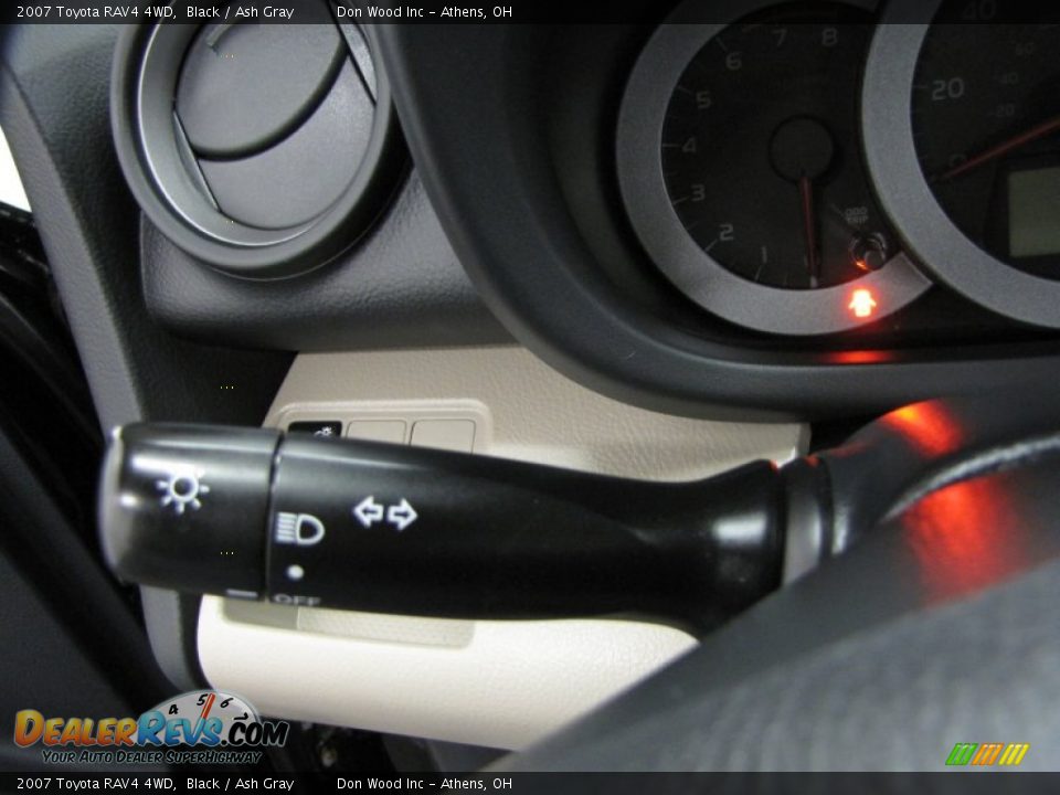 2007 Toyota RAV4 4WD Black / Ash Gray Photo #16