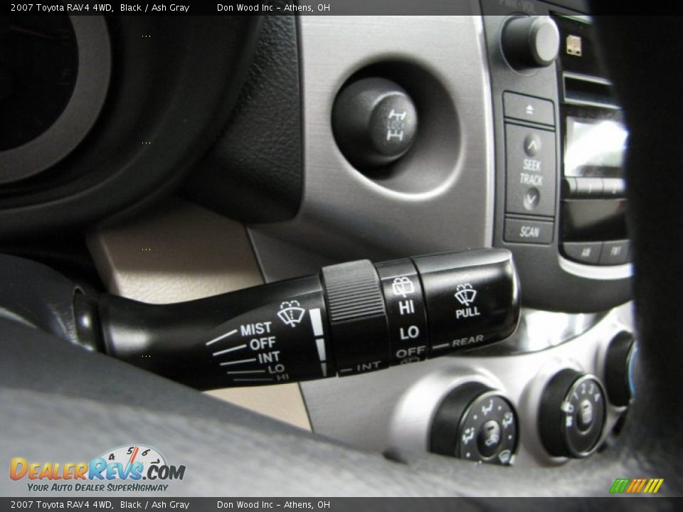 2007 Toyota RAV4 4WD Black / Ash Gray Photo #17