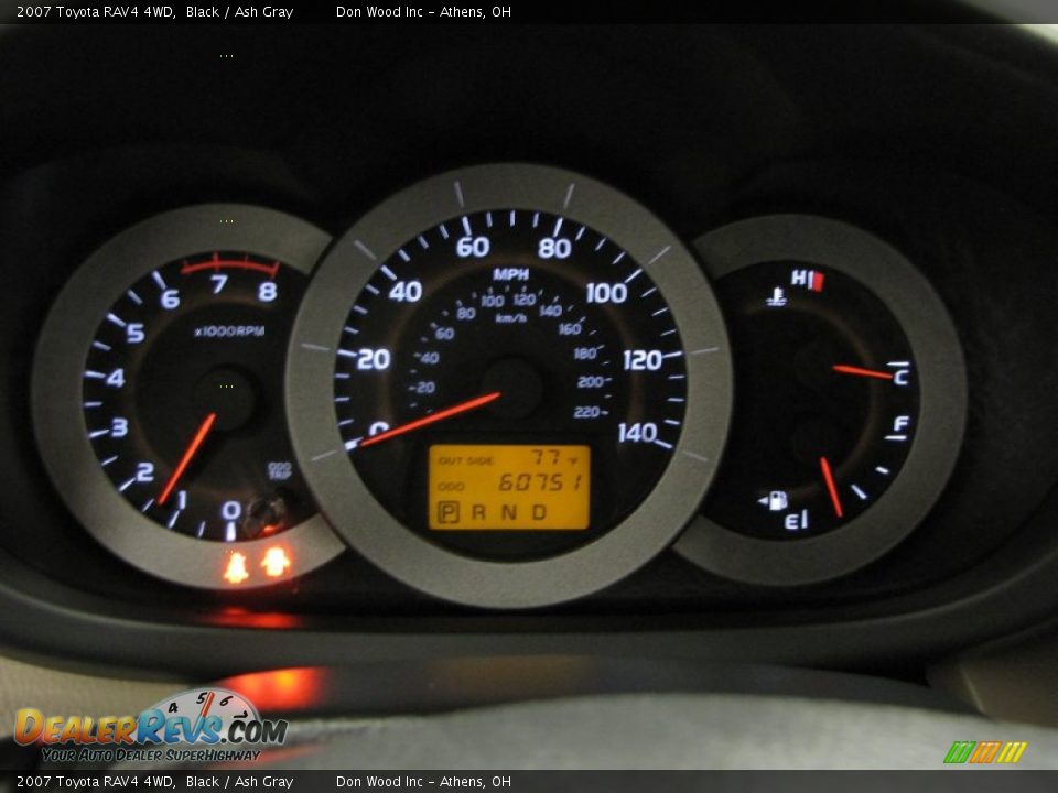 2007 Toyota RAV4 4WD Black / Ash Gray Photo #19
