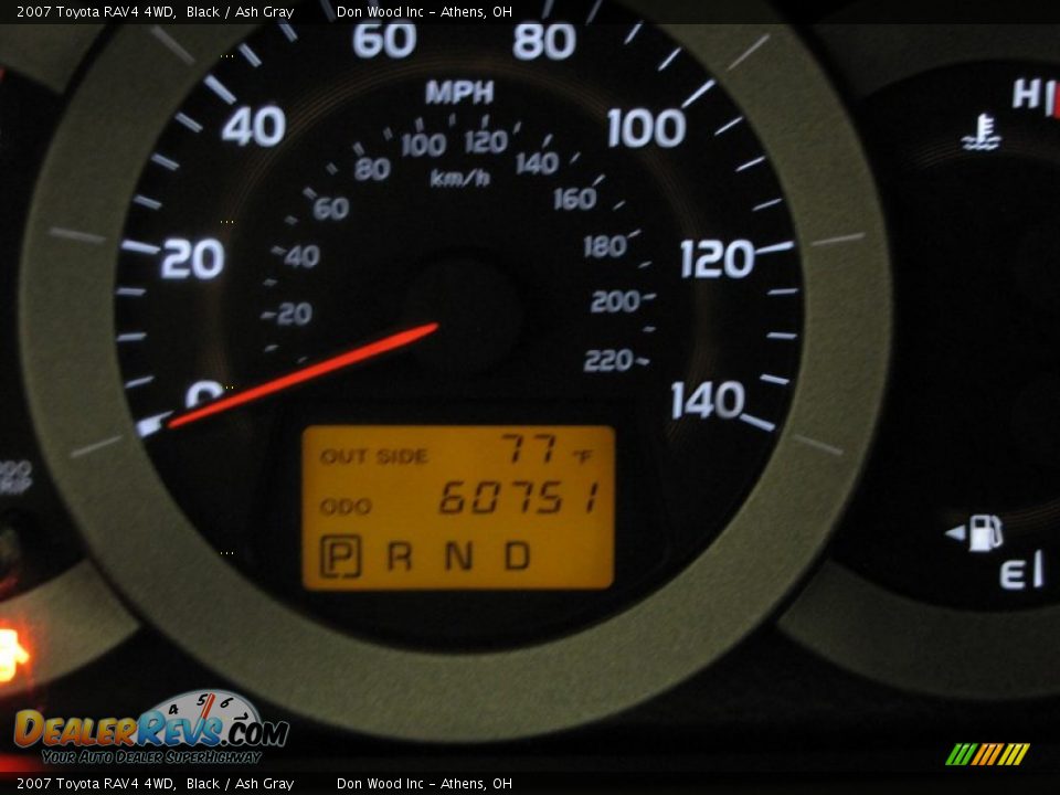 2007 Toyota RAV4 4WD Black / Ash Gray Photo #20