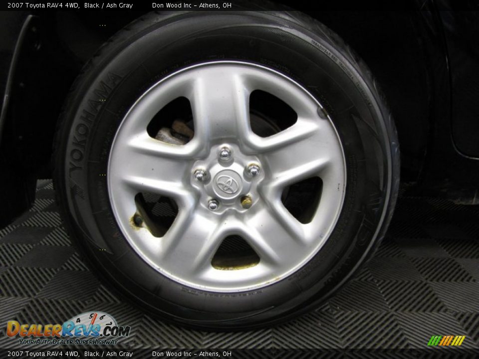 2007 Toyota RAV4 4WD Black / Ash Gray Photo #23