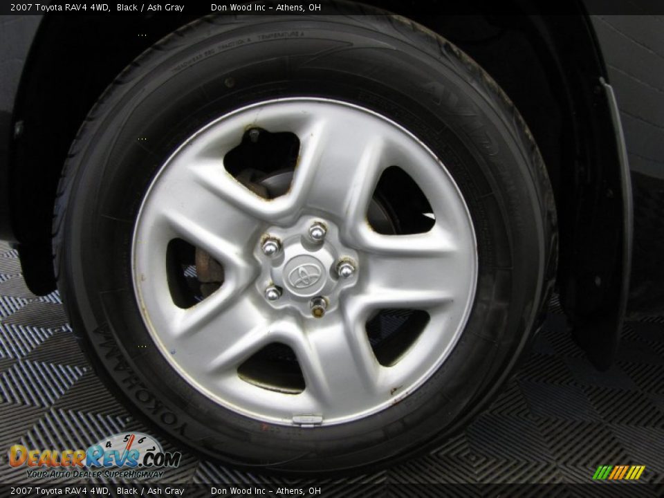 2007 Toyota RAV4 4WD Black / Ash Gray Photo #24