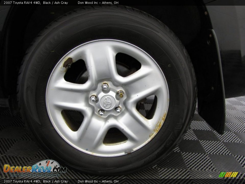 2007 Toyota RAV4 4WD Black / Ash Gray Photo #25