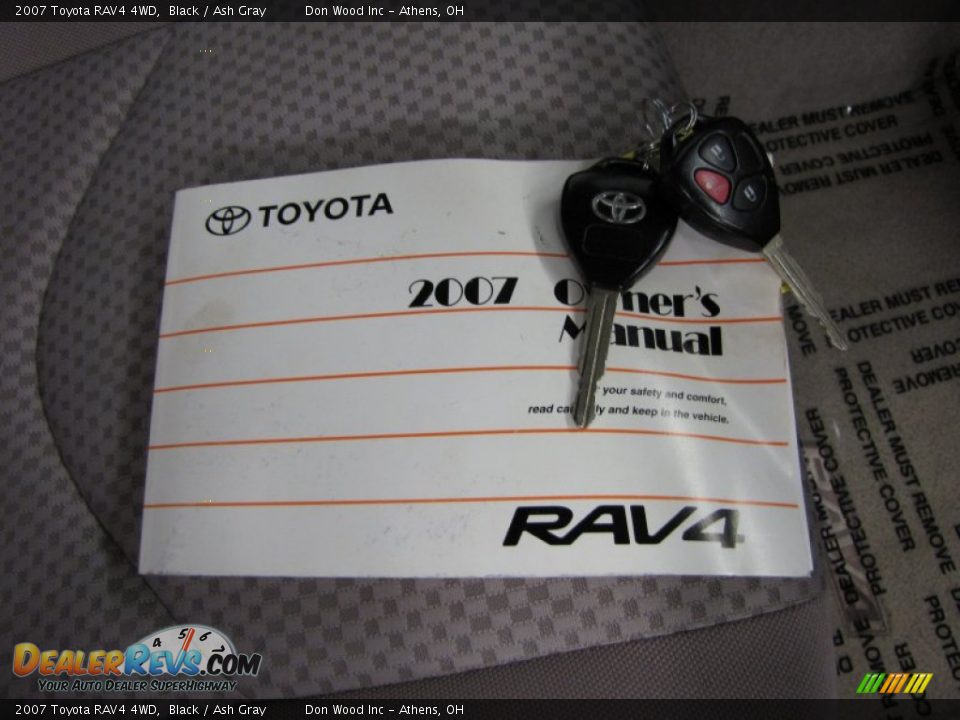2007 Toyota RAV4 4WD Black / Ash Gray Photo #27