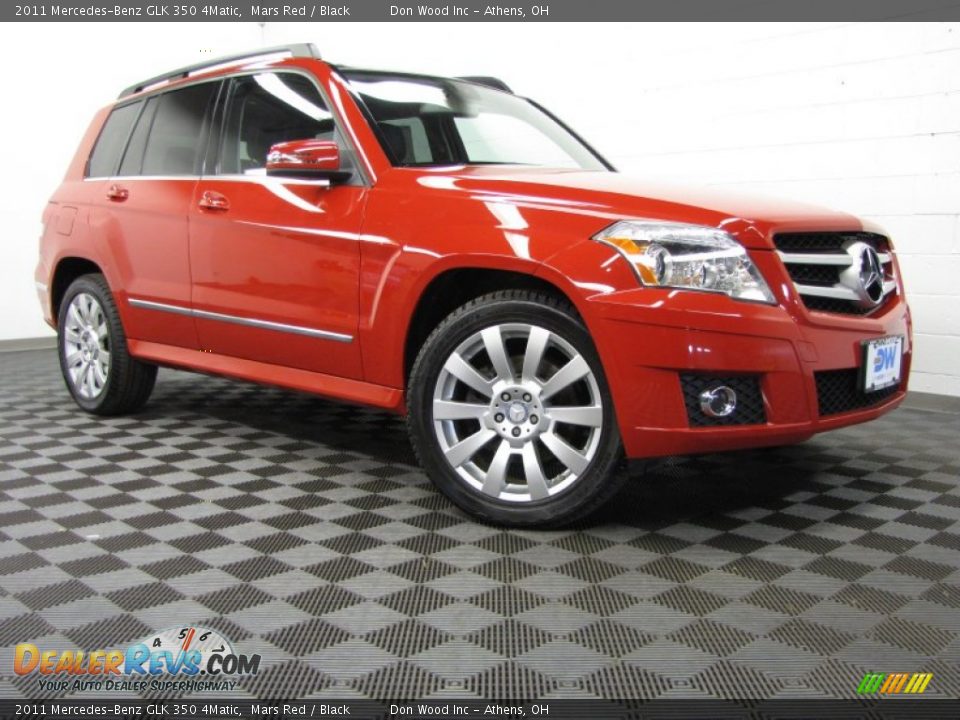 2011 Mercedes-Benz GLK 350 4Matic Mars Red / Black Photo #1