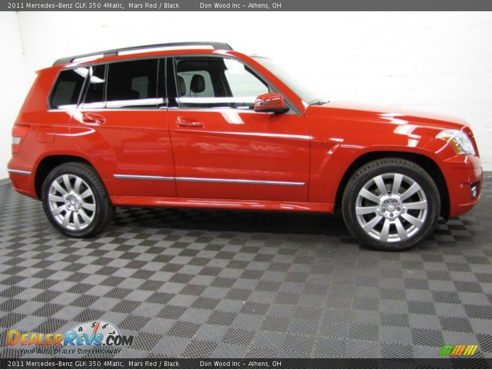 2011 Mercedes-Benz GLK 350 4Matic Mars Red / Black Photo #3