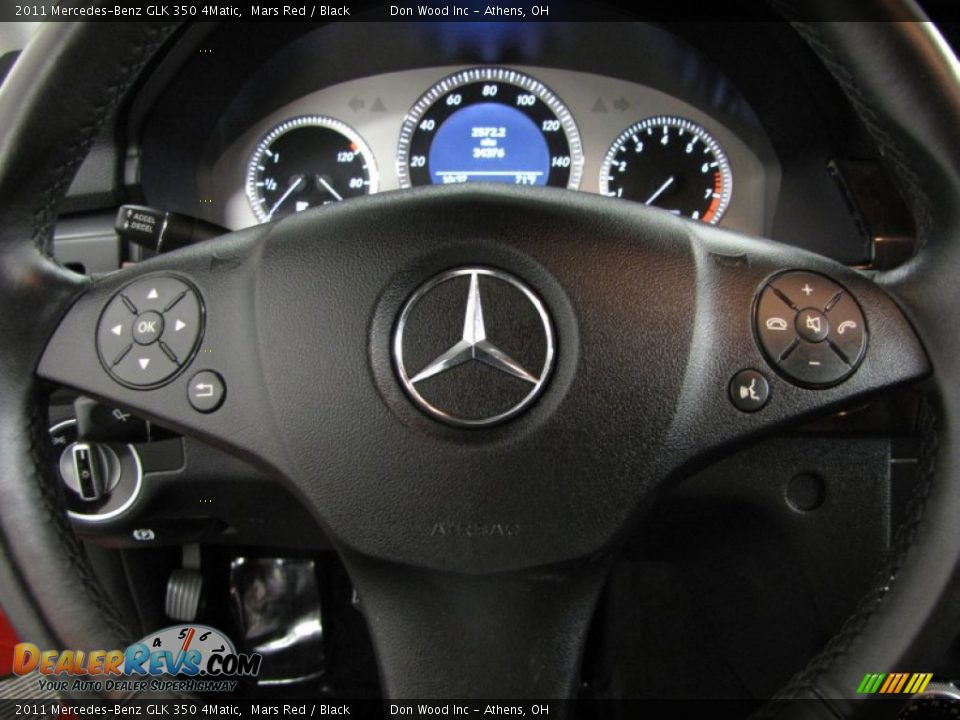 2011 Mercedes-Benz GLK 350 4Matic Mars Red / Black Photo #15