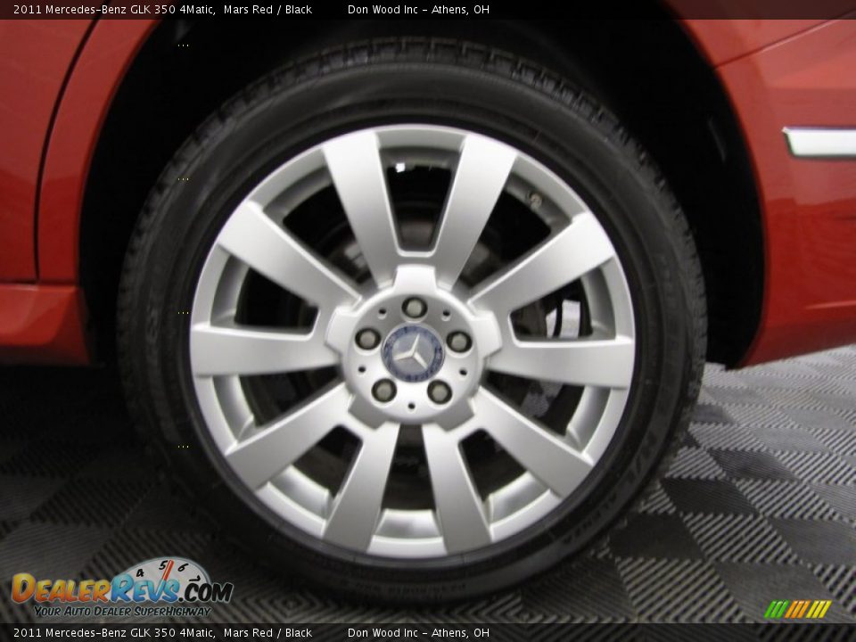 2011 Mercedes-Benz GLK 350 4Matic Mars Red / Black Photo #25