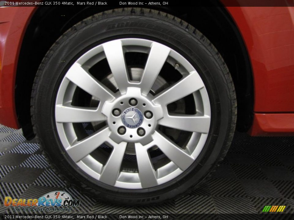 2011 Mercedes-Benz GLK 350 4Matic Mars Red / Black Photo #26