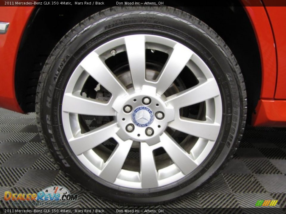 2011 Mercedes-Benz GLK 350 4Matic Mars Red / Black Photo #28