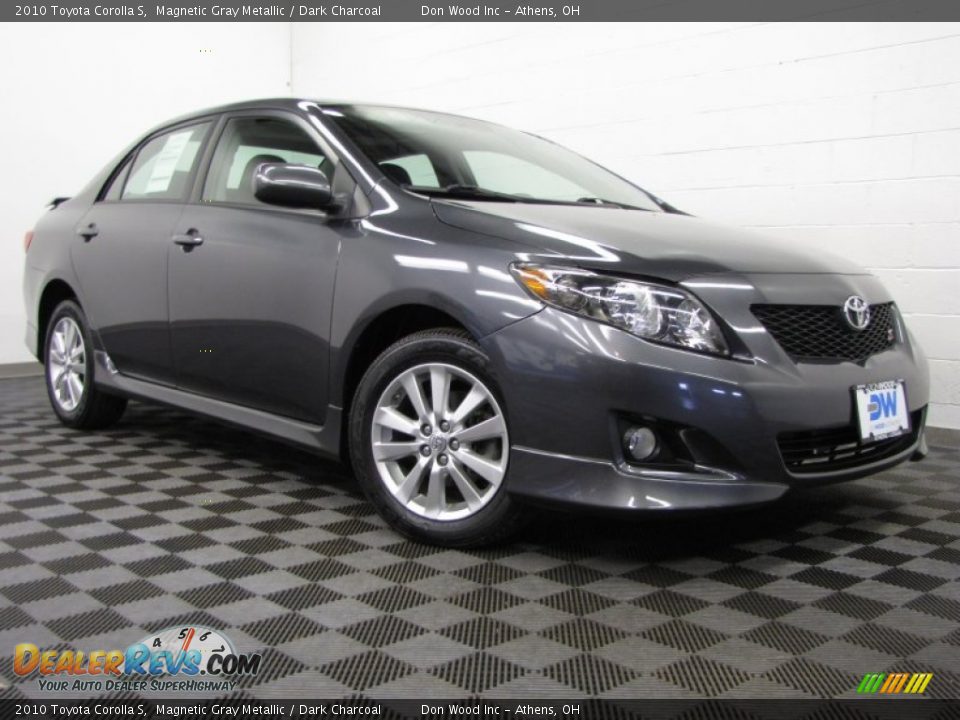 2010 Toyota Corolla S Magnetic Gray Metallic / Dark Charcoal Photo #1