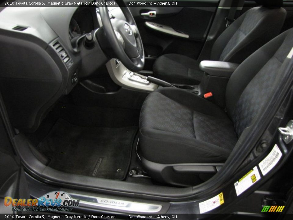 2010 Toyota Corolla S Magnetic Gray Metallic / Dark Charcoal Photo #6