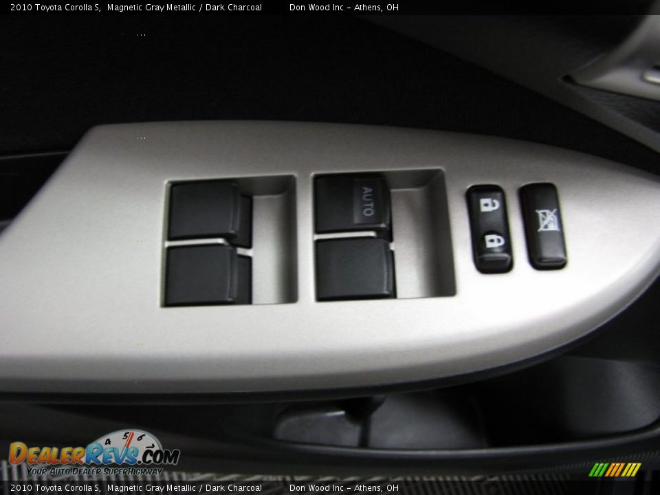 2010 Toyota Corolla S Magnetic Gray Metallic / Dark Charcoal Photo #10