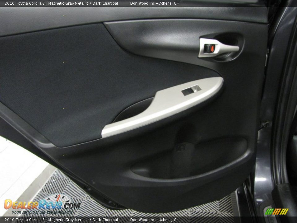 2010 Toyota Corolla S Magnetic Gray Metallic / Dark Charcoal Photo #11