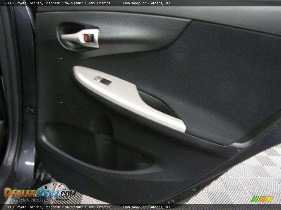 2010 Toyota Corolla S Magnetic Gray Metallic / Dark Charcoal Photo #12