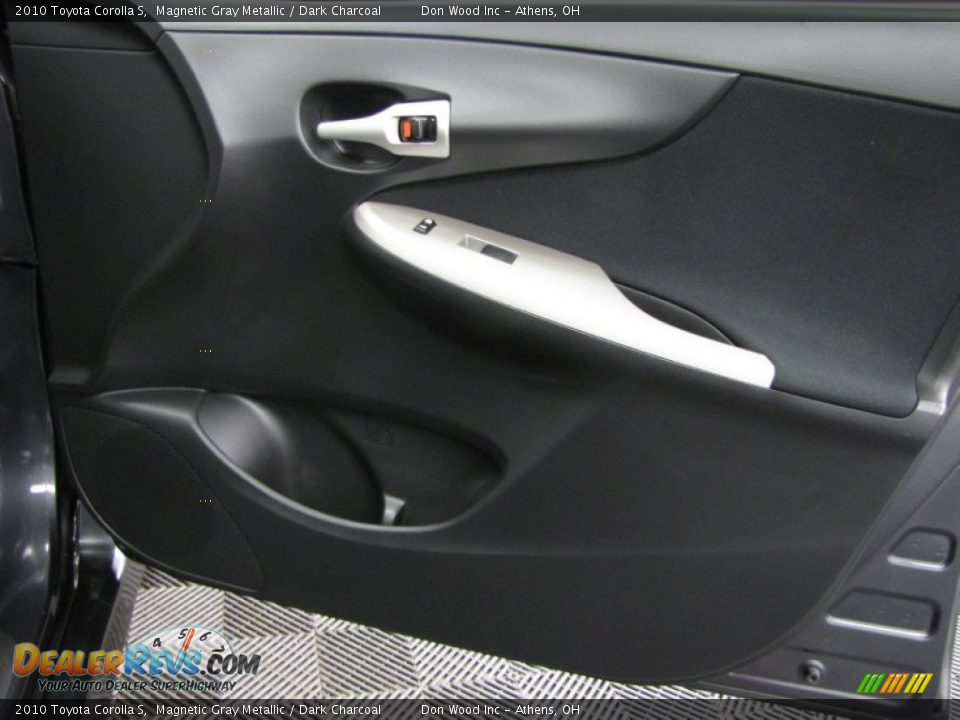 2010 Toyota Corolla S Magnetic Gray Metallic / Dark Charcoal Photo #13