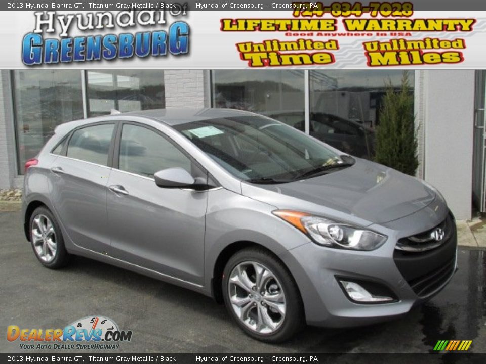 2013 Hyundai Elantra GT Titanium Gray Metallic / Black Photo #1