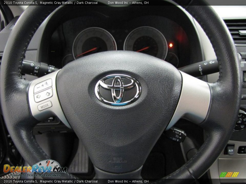 2010 Toyota Corolla S Magnetic Gray Metallic / Dark Charcoal Photo #14