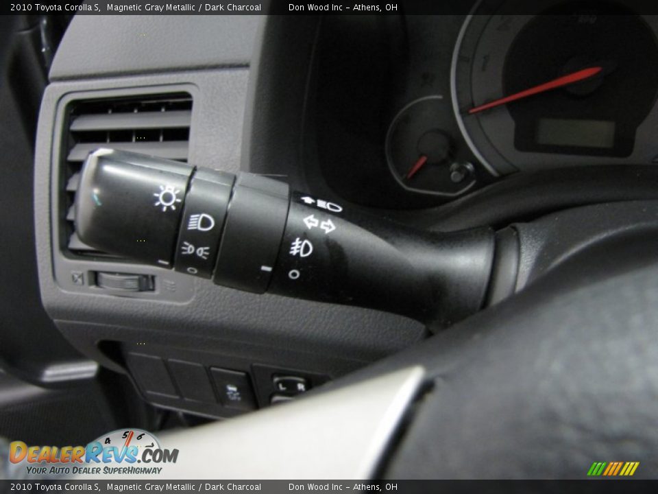 2010 Toyota Corolla S Magnetic Gray Metallic / Dark Charcoal Photo #16