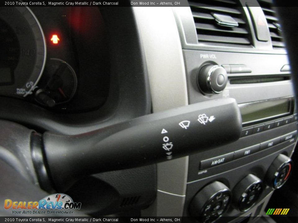 2010 Toyota Corolla S Magnetic Gray Metallic / Dark Charcoal Photo #17