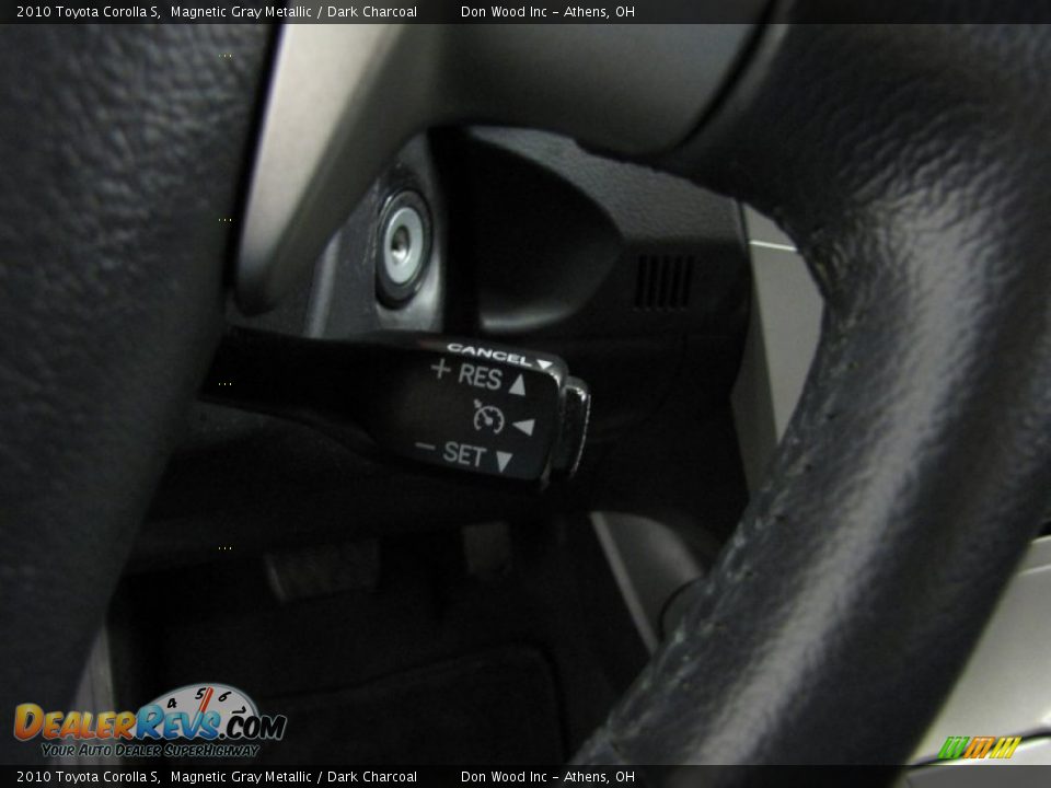 2010 Toyota Corolla S Magnetic Gray Metallic / Dark Charcoal Photo #18