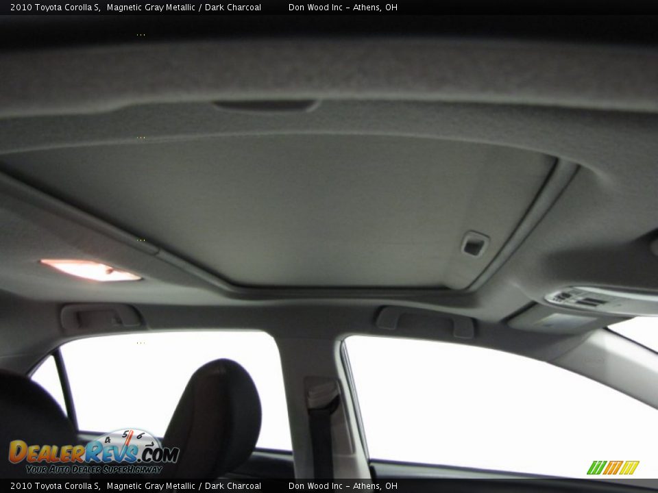 2010 Toyota Corolla S Magnetic Gray Metallic / Dark Charcoal Photo #23